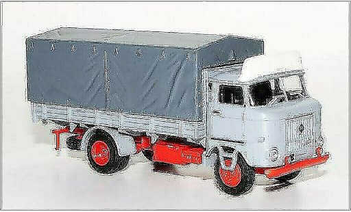 IFA W50L Sp 1/87 Espewe gris coche miniatura