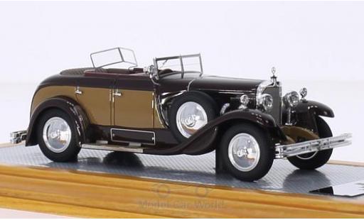 Coche miniatura Mercedes Classe S 1/43 Ilario 630K Saoutchik Torpedo Transformable marron/marron RHD 1928 Mercedes Classe S 1/43 Ilario 630K Saoutchik Torpedo Transformable marron/marron RHD 1928 coche miniatura