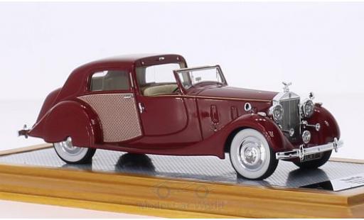 Coche miniatura Rolls Royce Phantom 1/43 Ilario III Sedanca de Ville Park Ward rojo/Dekor RHD 1937 sn3CM61 Rolls Royce Phantom 1/43 Ilario III Sedanca de Ville Park Ward rojo/Dekor RHD 1937 sn3CM61 coche miniatura