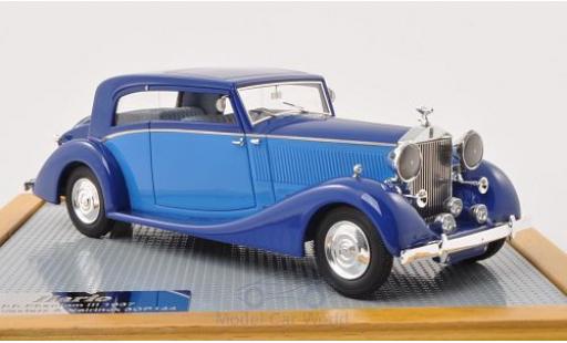 Coche miniatura Rolls Royce Phantom 1/43 Ilario III Vesters & Neirinck Coupe azul/azul 1937 Rolls Royce Phantom 1/43 Ilario III Vesters & Neirinck Coupe azul/azul 1937 coche miniatura
