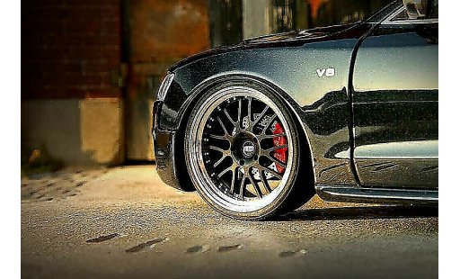 Audi S5 coupe 1/18 Norev negro jantes alu 19 pouces diffuseur carbone coche miniatura