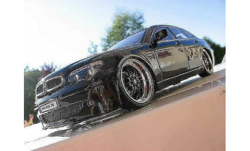 Bmw 745 E65 1/18 Kyosho i dub negro coche miniatura