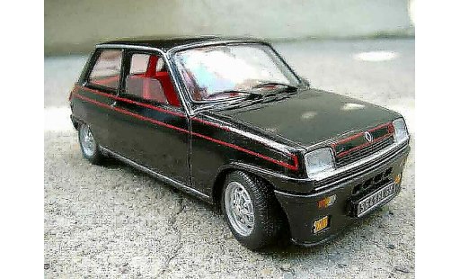 Renault 5 Alpine 1/18 Solido turbo negro coche miniatura