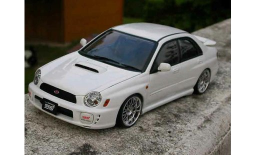Subaru Impreza WRX 1/18 Autoart STI jantes roja coche miniatura