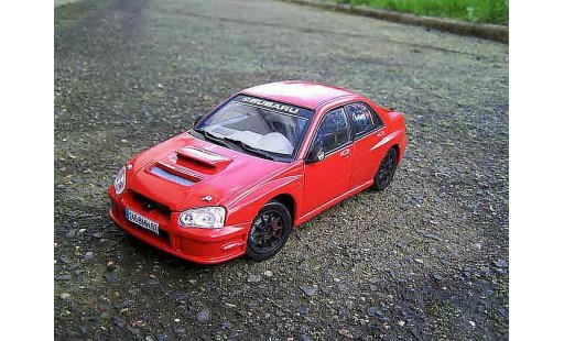 Subaru Impreza WRX 1/18 Solido 2005 rojo jdm coche miniatura