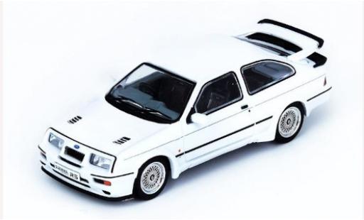 Ford Sierra 1/64 INNO64 RS 500 Cosworth blanco RHD 1986 coche miniatura