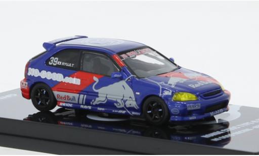 Coche miniatura Honda Civic 1/64 INNO64 Type R (EK9) RHD No.39 No bon Racing Red Bull Honda Civic 1/64 INNO64 Type R (EK9) RHD No.39 No bon Racing Red Bull coche miniatura