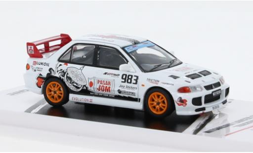 Coche miniatura Mitsubishi Lancer 1/64 INNO64 EVO III RHD Trackerz Racing Mitsubishi Lancer 1/64 INNO64 EVO III RHD Trackerz Racing coche miniatura