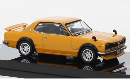Coche miniatura Nissan Skyline 1/64 INNO64 2000 GT-R (KPGC110) naranja RHD Nissan Skyline 1/64 INNO64 2000 GT-R (KPGC110) naranja RHD coche miniatura