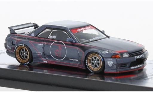 Coche miniatura Nissan Skyline 1/64 INNO64 GT-R (R32) Pandem metallise gris/Dekor RHD Nissan Skyline 1/64 INNO64 GT-R (R32) Pandem metallise gris/Dekor RHD coche miniatura