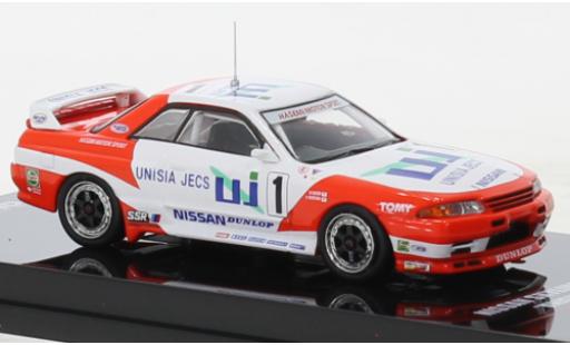 Coche miniatura Nissan Skyline 1/64 INNO64 GT-R (R32) RHD No.1 JTC 1993 Nissan Skyline 1/64 INNO64 GT-R (R32) RHD No.1 JTC 1993 coche miniatura