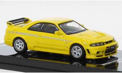 Coche miniatura Nissan Skyline 1/64 INNO64 GT-R (R33) Nismo 400 R amarillo RHD Nissan Skyline 1/64 INNO64 GT-R (R33) Nismo 400 R amarillo RHD coche miniatura