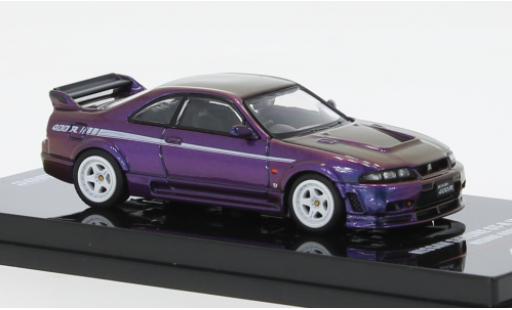 Coche miniatura Nissan Skyline 1/64 INNO64 GT-R (R33) Nismo 400 R metallise violett RHD Nissan Skyline 1/64 INNO64 GT-R (R33) Nismo 400 R metallise violett RHD coche miniatura