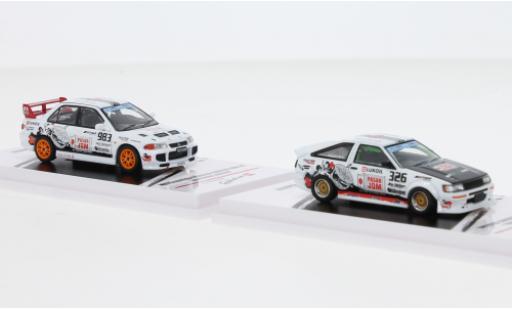 Coche miniatura Toyota Corolla 1/64 INNO64 Set et Mitsubishi Lancer RHD Trackerz Racing Toyota Corolla 1/64 INNO64 Set et Mitsubishi Lancer RHD Trackerz Racing coche miniatura