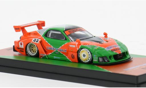 Coche miniatura Mazda RX7 1/64 INNO64 (FD3S) LB-Super Silhouette grün/naranja 1:64 Mazda RX7 1/64 INNO64 (FD3S) LB-Super Silhouette grün/naranja 1:64 coche miniatura