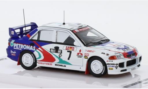 Coche miniatura Mitsubishi Lancer 1/64 INNO64 Evo III No.7 RalliArt Petronas Rally Australia 1996 T.Mäkinen/S.Harjanne Mitsubishi Lancer 1/64 INNO64 Evo III No.7 RalliArt Petronas Rally Australia 1996 T.Mäkinen/S.Harjanne coche miniatura