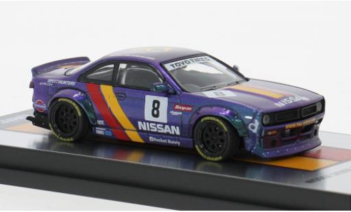 Coche miniatura Nissan Silvia 1/64 INNO64 (S14) Boss violett/Dekor 1:64 Nissan Silvia 1/64 INNO64 (S14) Boss violett/Dekor 1:64 coche miniatura