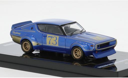 Coche miniatura Nissan Skyline 1/64 INNO64 2000 GT-R (KPGC110) blau/gold 1972 1:64 Nissan Skyline 1/64 INNO64 2000 GT-R (KPGC110) blau/gold 1972 1:64 coche miniatura