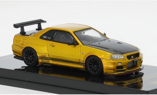 Coche miniatura Nissan Skyline 1/64 INNO64 GT-R R34 gold/carbon 2024 1:64 Nissan Skyline 1/64 INNO64 GT-R R34 gold/carbon 2024 1:64 coche miniatura