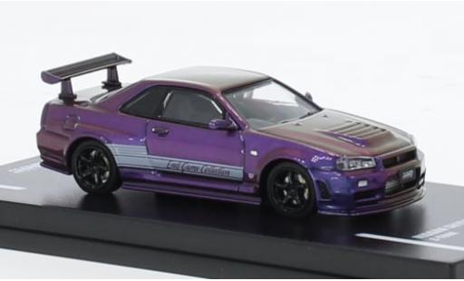 Coche miniatura Nissan Skyline 1/64 INNO64 GT-R (R34) metallise violett RHD Endgame 1:64 Nissan Skyline 1/64 INNO64 GT-R (R34) metallise violett RHD Endgame 1:64 coche miniatura