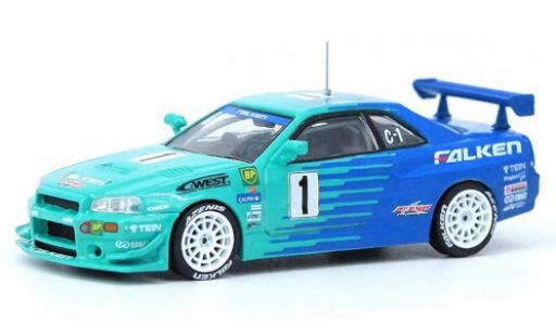 Coche miniatura Nissan Skyline 1/64 INNO64 GT-R (R34) RHD Falken Super Taikyu 2001 Nissan Skyline 1/64 INNO64 GT-R (R34) RHD Falken Super Taikyu 2001 coche miniatura