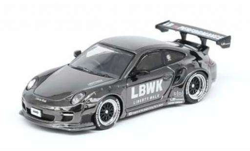 Coche miniatura Porsche 997 1/64 INNO64 911 () Liberty Walk chrom LBWK Auto Salon Diorama mit 3 Figuren Porsche 997 1/64 INNO64 911 () Liberty Walk chrom LBWK Auto Salon Diorama mit 3 Figuren coche miniatura