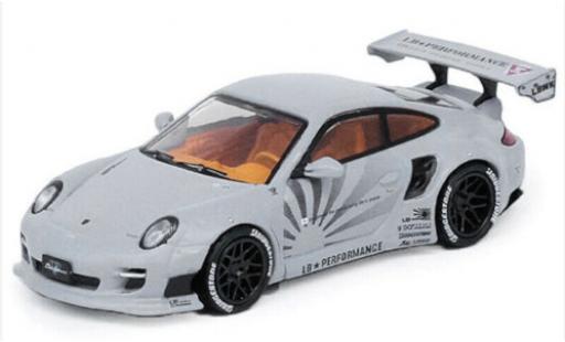 Porsche 997 1/64 INNO64 911 () Liberty Walk matt-gris coche miniatura
