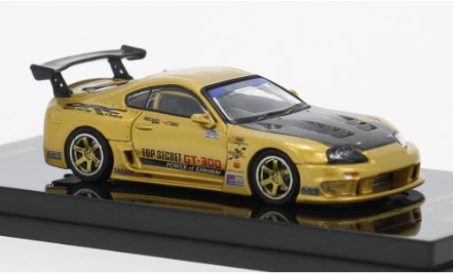 Toyota Supra 1/64 INNO64 (A80) Top Secret GT-300 gold 1993 1:64 coche miniatura
