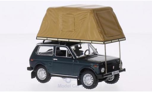 Coche miniatura Lada Niva 1/18 IST Models metalico verde 1981 mit Zeltaufbau auf Dach Lada Niva 1/18 IST Models metalico verde 1981 mit Zeltaufbau auf Dach coche miniatura