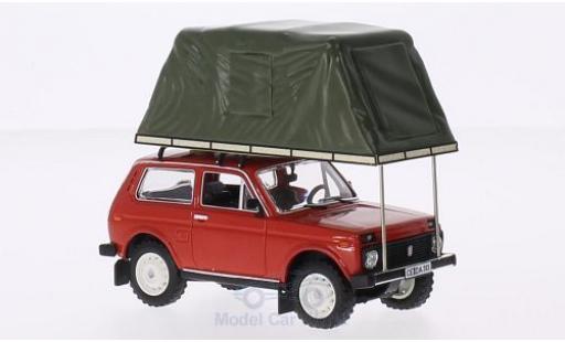 Coche miniatura Lada Niva 1/18 IST Models metalico rojo 1981 mit Zeltaufbau auf Dach Lada Niva 1/18 IST Models metalico rojo 1981 mit Zeltaufbau auf Dach coche miniatura