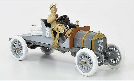 Itala Targa Course 1/43 STF Florio No.3 gris1906 A.Cagno 1907 coche miniatura
