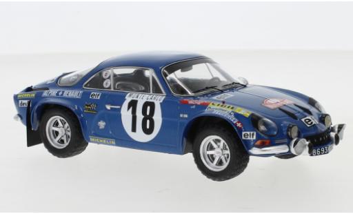 Coche miniatura Alpine A110 1/24 IXO Renault No.18 Rallye Monte Carlo 1973 J-C.Andruet/Biche Alpine A110 1/24 IXO Renault No.18 Rallye Monte Carlo 1973 J-C.Andruet/Biche coche miniatura