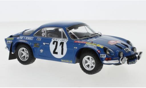 Coche miniatura Alpine A110 1/24 IXO Renault No.21 Rallye Monte Carlo 1973 J.P.Nicolas/M.Vial Alpine A110 1/24 IXO Renault No.21 Rallye Monte Carlo 1973 J.P.Nicolas/M.Vial coche miniatura