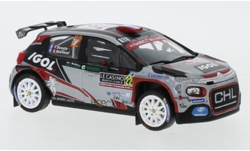 Citroen C3 1/43 IXO R5 No.22 CHL Sport Auto IGOL Rallye Monte Carlo 2019 Y.Bonato/B.Boulloud coche miniatura