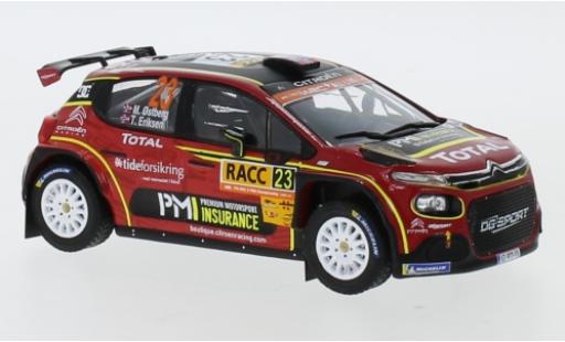 Citroen C3 1/43 IXO R5 No.23 Racing Total Rally Catalunya 2019 M.Ostberg/T.Eriksen coche miniatura