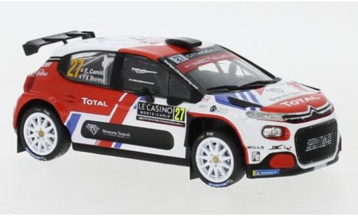 Citroen C3 1/43 IXO R5 No.27 Rallye WM Rally Monte Carlo 2020 E.Camilli/X.Buresi coche miniatura