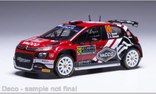 Citroen C3 1/43 IXO Rally 2 No.20 WRC Rallye Monte Carlo 2024 1:43 coche miniatura