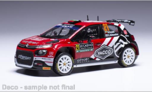Citroen C3 1/43 IXO Rally 2 No.21 WRC Rallye Monte Carlo 2024 1:43 coche miniatura