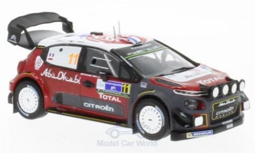 Citroen C3 1/43 IXO WRC No.11 Rallye WM Rallye Mexico 2018 S.Loeb/D.Elena coche miniatura