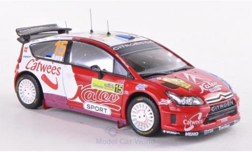 Coche miniatura Citroen C4 WRC 1/43 IXO WRC No.15 Kalev Sport Rallye WM Rallye Griechenland 2008 /K.Sikk Citroen C4 WRC 1/43 IXO WRC No.15 Kalev Sport Rallye WM Rallye Griechenland 2008 /K.Sikk coche miniatura