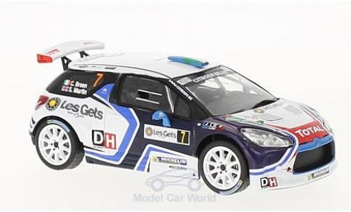 Coche miniatura DS Automobiles DS3 1/43 IXO Citroen R5 No.7 Rallye du Condroz - Huy 2016 C.Breen/M.Scott DS Automobiles DS3 1/43 IXO Citroen R5 No.7 Rallye du Condroz - Huy 2016 C.Breen/M.Scott coche miniatura