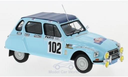 Citroen Dyane 1/43 IXO No.102 Rallye WM Rally Monte Carlo 1976 M.Peyret/J.J.Cornelli coche miniatura