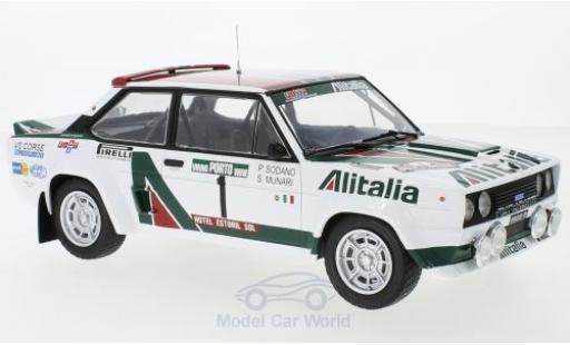 Coche miniatura Fiat 131 1/18 IXO Abarth No.1 Alitalia Rallye WM Rallye Portugal 1978 S.Munari/P.Sodano Fiat 131 1/18 IXO Abarth No.1 Alitalia Rallye WM Rallye Portugal 1978 S.Munari/P.Sodano coche miniatura