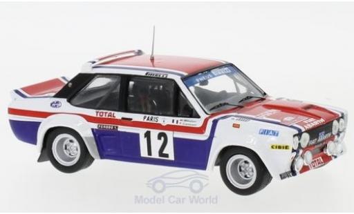 Fiat 131 1/43 IXO Abarth No.12 Rallye WM Rallye Monte Carlo 1979 M.Mouton/F.Conconi coche miniatura