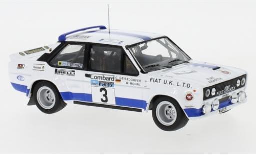 Fiat 131 1/43 IXO Abarth No.3 UK Rallye WM RAC Rallye 1979 W.Röhrl/C.Geistdörfer coche miniatura