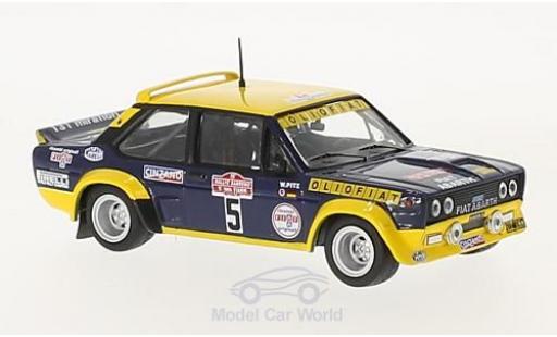 Fiat 131 Abarth 1/43 IXO Abarth No.5 Olio Rallye WM Rally San Remo 1977 W.Röhrl/W.Pitz coche miniatura