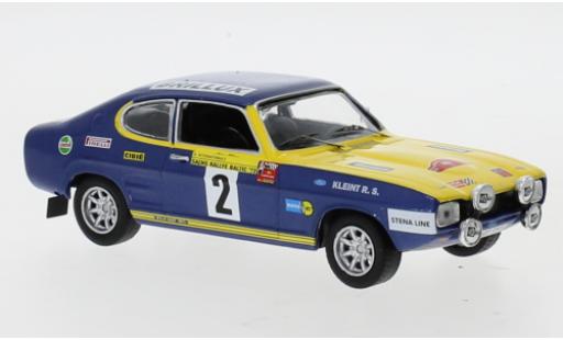Ford Capri 1/43 IXO No.2 Rallye DM Rally Baltic 1972 W.Röhrl/J.Berger coche miniatura