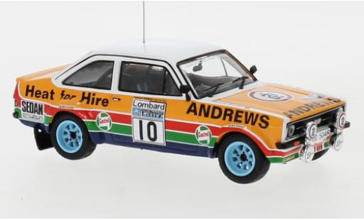Coche miniatura Ford Escort 1/43 IXO MK II RHD No.10 Andrews Rallye WM RAC Rally 1979 R.Brookes/P.White Ford Escort 1/43 IXO MK II RHD No.10 Andrews Rallye WM RAC Rally 1979 R.Brookes/P.White coche miniatura