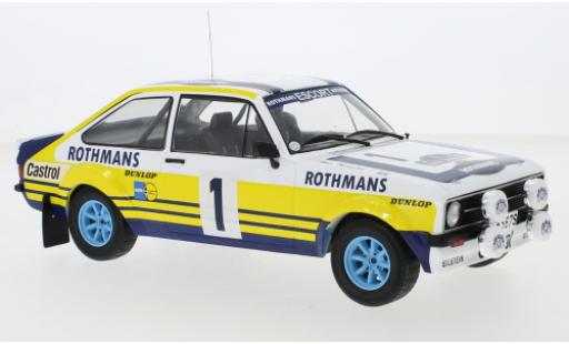 Coche miniatura Ford Escort 1/18 IXO MK II RS 1800 No.1 Rallye Acropolis 1979 B.Waldegard/H.Thorszelius Ford Escort 1/18 IXO MK II RS 1800 No.1 Rallye Acropolis 1979 B.Waldegard/H.Thorszelius coche miniatura