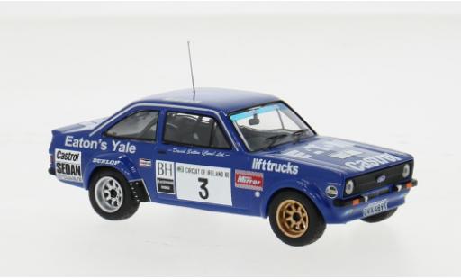 Coche miniatura Ford Escort 1/43 IXO MK II RS 1800 No.3 Circuit of ireland 1980 1:43 Ford Escort 1/43 IXO MK II RS 1800 No.3 Circuit of ireland 1980 1:43 coche miniatura
